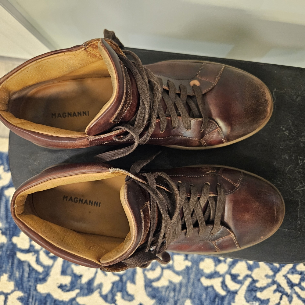 Men's Brown Leather Shoes - Picture 4 of 9